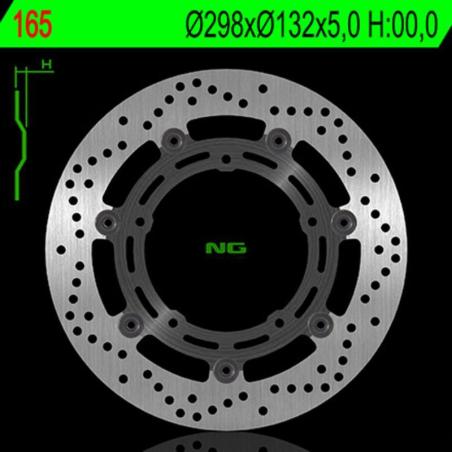 NG BRAKE DISC 165 : Disco de freno NG BRAKES redondo flotante