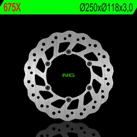 NG BRAKE DISC 675X : Disco de freno NG BRAKES ondulado fijo