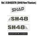 SHAD D1B482ETR : ADHESIVOS SH48 GRIS TITANIO