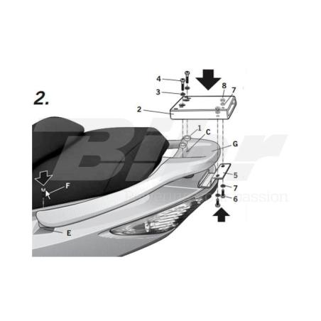 SHAD K0XC55ST : TOP MASTER KYMCO XCITING 500 R/ABS