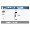 V PARTS E0303749 : Lámpara Semihalógena 45/40W