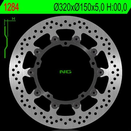 NG BRAKE DISC 1284 : Disco de freno NG BRAKES redondo flotante