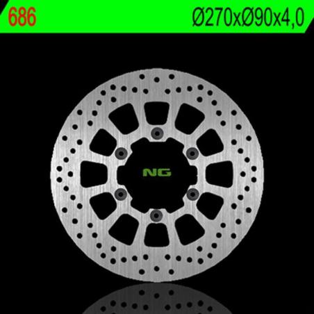 NG BRAKE DISC 686 : Disco de freno NG BRAKES redondo fijo