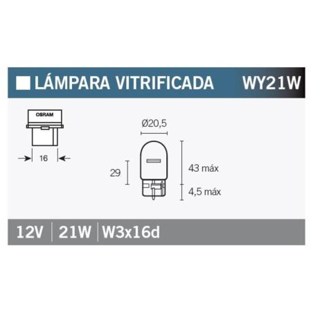 OSRAM 7504 : Caja de 10 lámparas OSRAM 7504