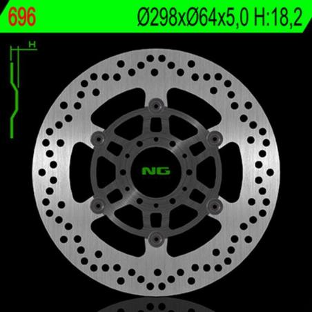 NG BRAKE DISC 696 : Disco de freno NG BRAKES redondo flotante