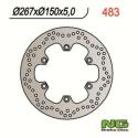 NG BRAKE DISC 483 : Disco de freno NG BRAKES redondo fijo