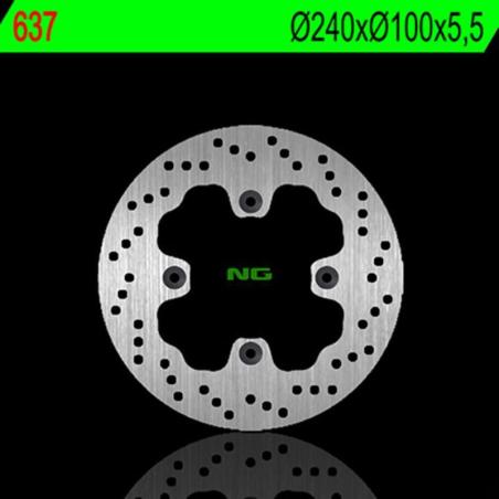 NG BRAKE DISC 637 : Disco de freno NG BRAKES redondo fijo