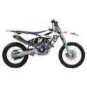 BLACKBIRD 8612R7 : Kit de adhesivos + funda de asiento BLACKBIRD Replica Husqvarna Factory 23