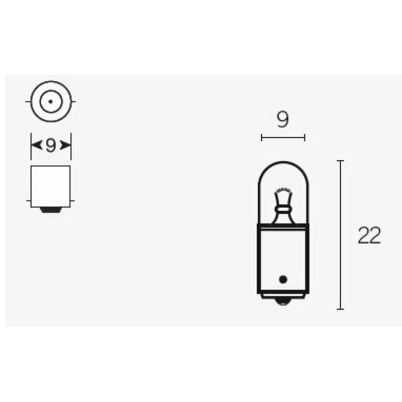 TECNIUM 14683 : Caja de 10 lámparas posición 12V4W