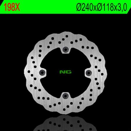 NG BRAKE DISC 198X : Disco de freno NG BRAKES ondulado fijo