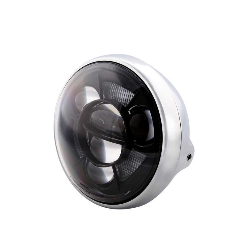 HIGHSIDER 223-295 : Faro delantero LED HIGHSIDER British-Style Tipo 11 (montaje lateral)