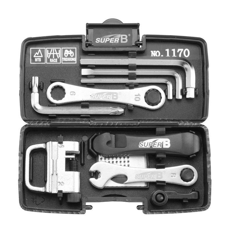 SUPER B TB-1170 : Mini-Estuche de herramientas Super B 24 funciones