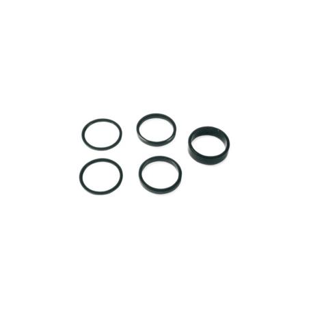 V BIKE CC-AL001-28.6MM-BK : Juego de arandelas supl. A-HEAD 28,6 mm.Negro