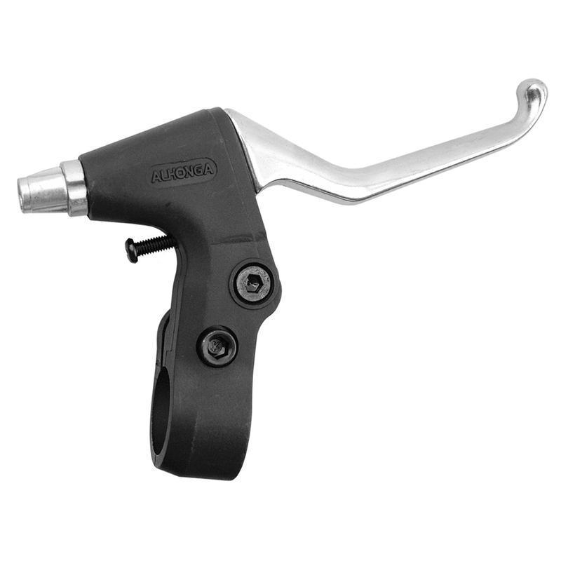 ALHONGA HJ-288PDV : ALHONGA Juego de manetas bicicleta V-Brake. Aluminio plata