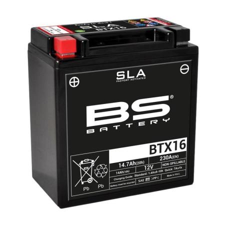 BS BATTERY 300763 : Batería BS BATTERY SLA BTX16 (FA)