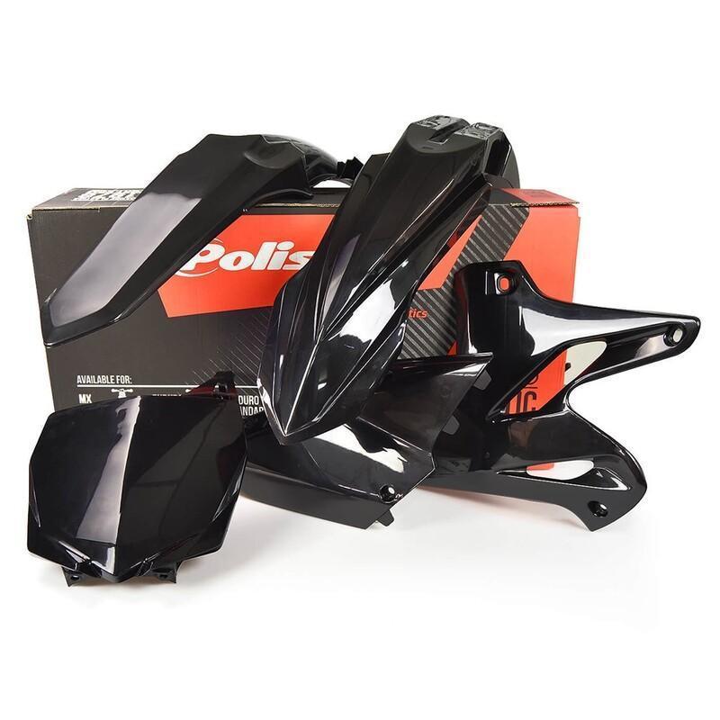 POLISPORT 90649 : Kit plástica Polisport Negro 90649 - Yamaha YZ125/250