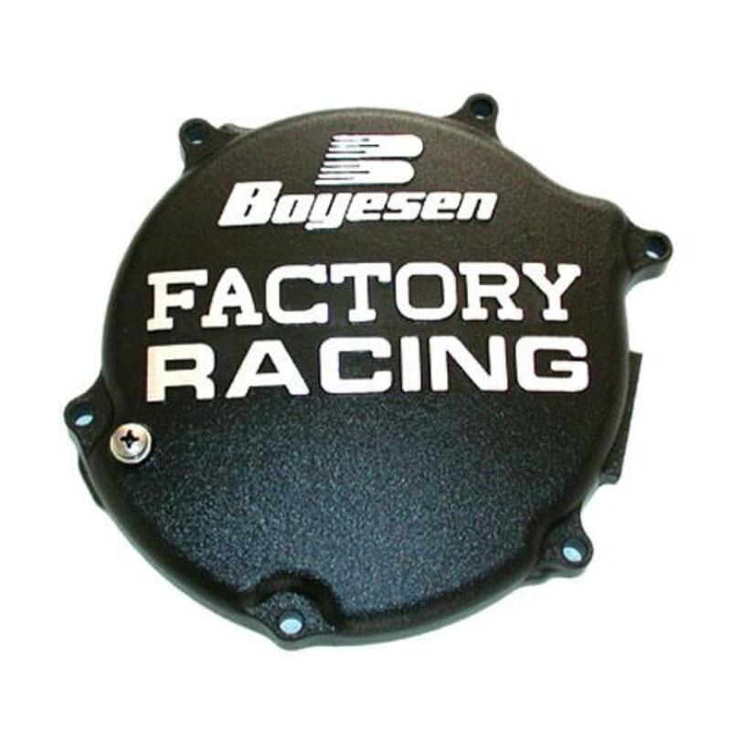 BOYESEN CC-11AB : Tapa de embrague BOYESEN Factory Racing Negra Kawasaki KX125