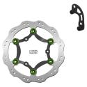 NG BRAKE DISC 1379XK22 : Kit disco de freno sobredimensionado NG BRAKES ondulado flotante