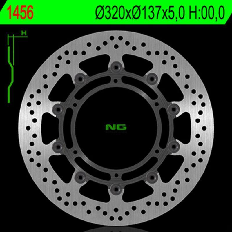 NG BRAKE DISC 1456 : Disco de freno NG BRAKES redondo flotante