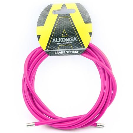 ALHONGA CC-PK01-Ø5MM : Funda cable acero laminado Ø5 Rosa 2m