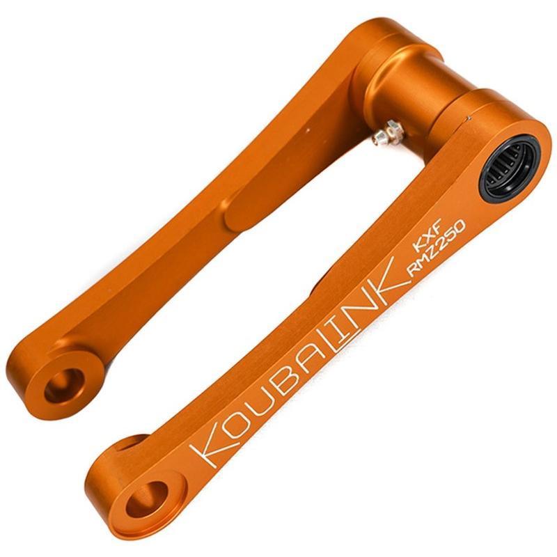 KOUBALINK KXF/RMZ : Kit de bajada KOUBALINK (31.8 - 34.9 mm) naranja - Kawasaki / Suzuki