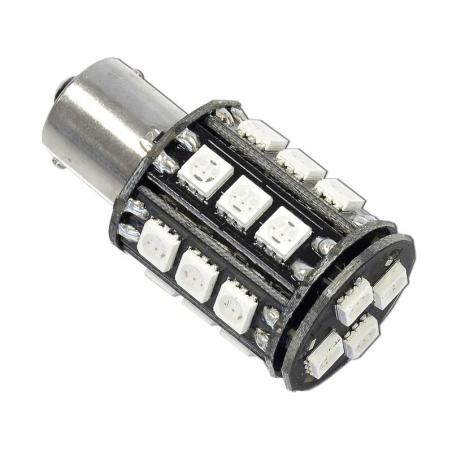 V PARTS HL515 BAU15S AMBER : Lámpara LED BAU15s 22 leds 12V ámbar