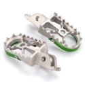 ART ASF-02S-GR : Estriberas Off Road gris/verde Kawasaki