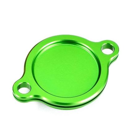 V PARTS ASOC-06-GR : Tapa filtro de aceite verde Kawasaki Suzuki