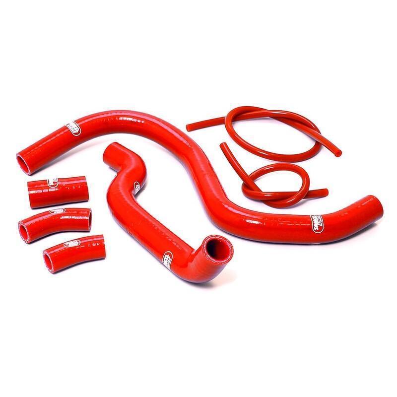 SAMCO HON93(RED) : Kit manguitos Samco Honda rojo HON-93-RD