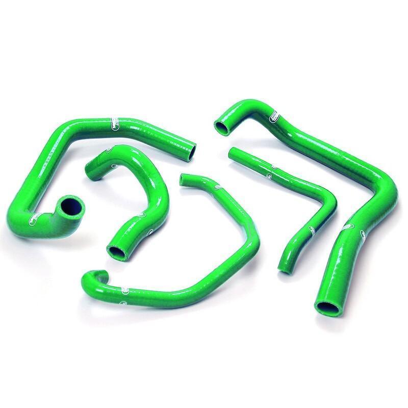 SAMCO KAW7(GREEN) : Kit manguitos Samco Kawasaki verde KAW-7-GN