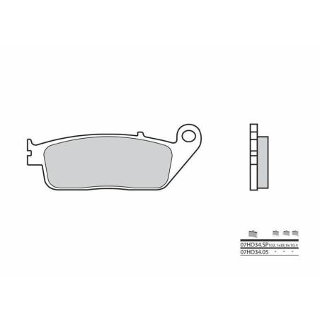 BREMBO 07HO34SP : Pastillas de freno sinterizadas Brembo 07HO34SP