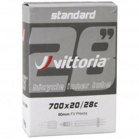 VITTORIA 1Z1.2I8.F8.25.111BX : Cámara de bici VITTORIA standard 700x20/28c válvula fina 80mm