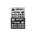 MALOSSI 3314154 : Hoja de adhesivos MALOSSI Mini 11,5x16,8cm