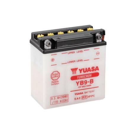 YUASA YB9-B+ACIDE : Batería YUASA YB9-B Combipack (con electrolito)