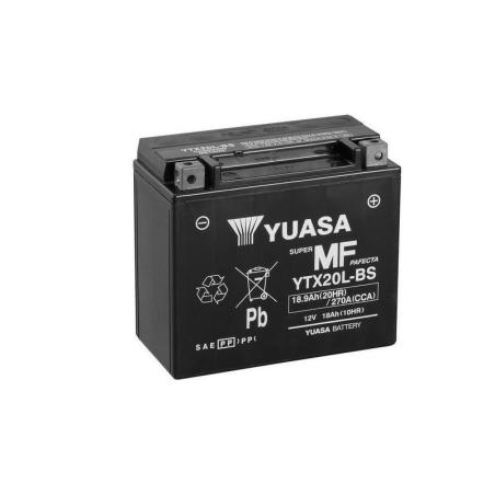 YUASA YTX20L-BS : Batería YUASA YTX20L-BS Combipack (con electrolito)