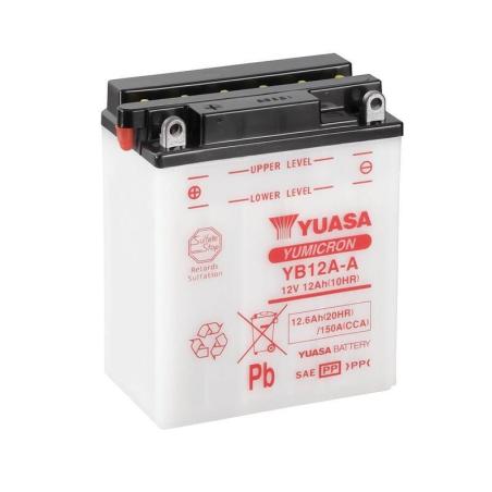 YUASA YB12A-A : Batería YUASA YB12A-A Combipack (con electrolito)