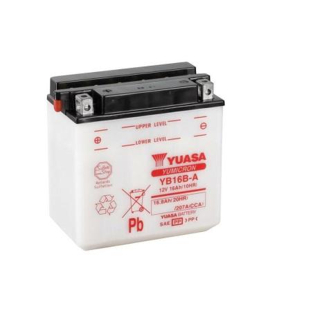 YUASA YB16B-A : Batería YUASA YB16B-A Dry charged (sin electrolito)