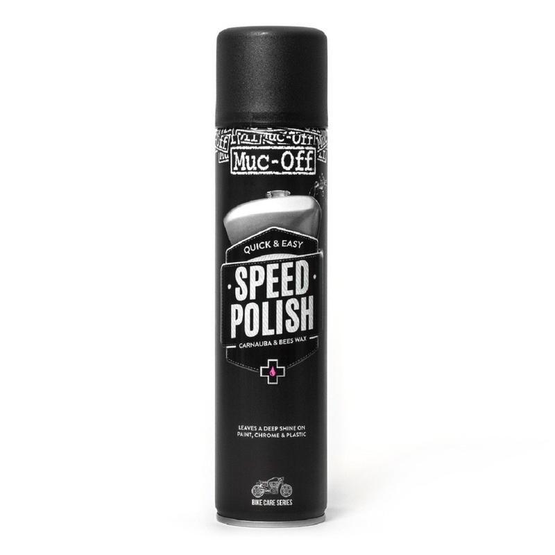 MUC-OFF 627 : Pulimento (cera de carnauba) Muc-Off Motorcycle Speed Polish Spray 400ml