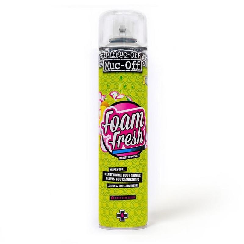 MUC-OFF 199 : Espuma limpiador antibacteriano Muc-Off Helmet Foam Fresh Spray 400ml