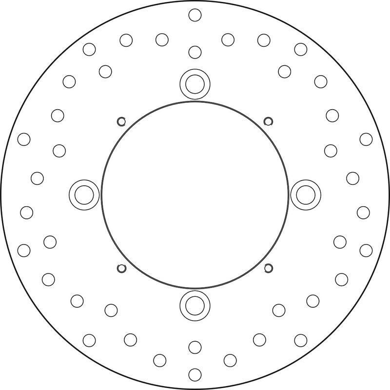 BREMBO 68B407M0 : Disco de freno BREMBO Serie Oro redondo fijo