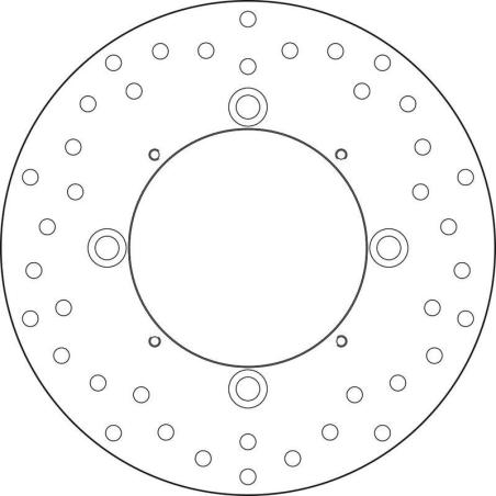 BREMBO 68B407M0 : Disco de freno BREMBO Serie Oro redondo fijo