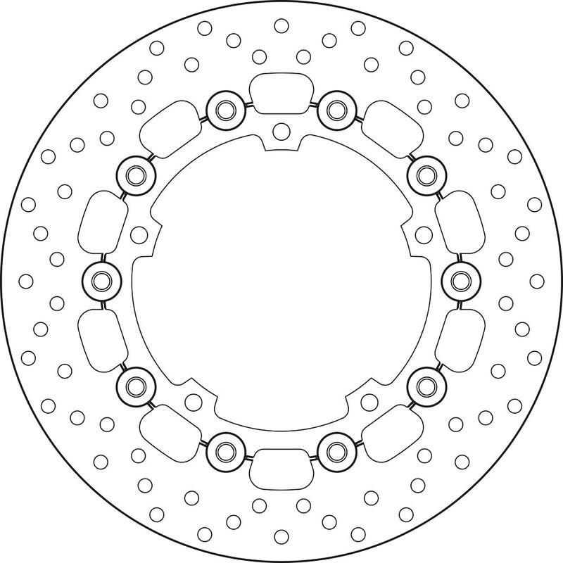 BREMBO 78B40837 : Disco de freno BREMBO Serie Oro redondo flotante