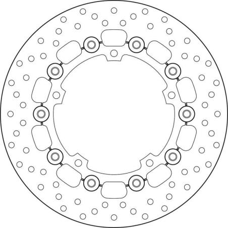 BREMBO 78B40837 : Disco de freno BREMBO Serie Oro redondo flotante