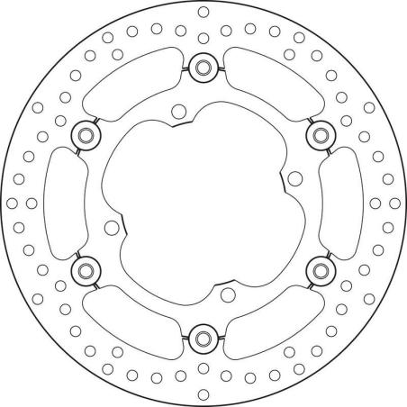 BREMBO 78B40844 : Disco de freno BREMBO Serie Oro redondo flotante