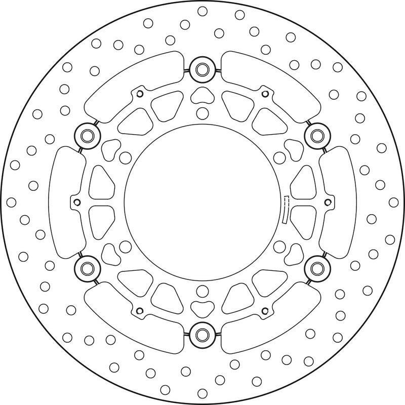 BREMBO 78B40846 : Disco de freno BREMBO Serie Oro redondo flotante