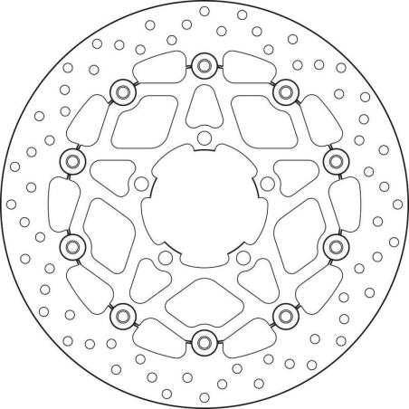 BREMBO 78B40869 : Disco de freno BREMBO Serie Oro redondo flotante