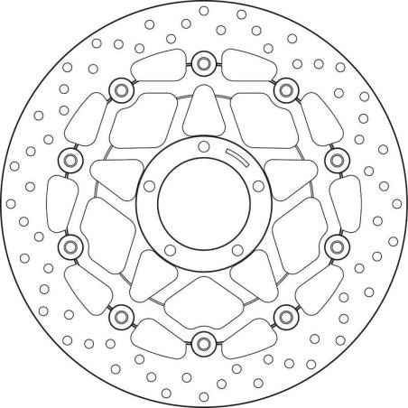 BREMBO 78B40878 : Disco de freno BREMBO Serie Oro redondo flotante