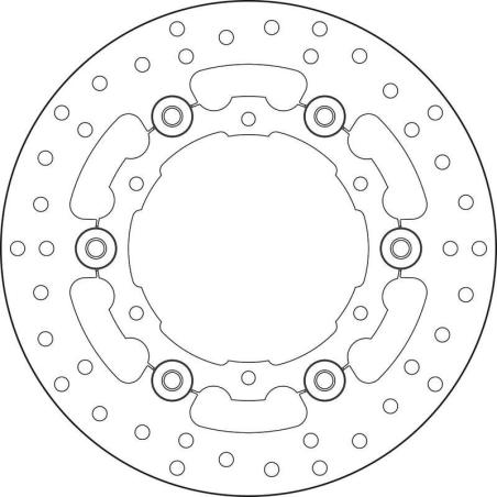 BREMBO 78B408A6 : Disco de freno BREMBO Serie Oro redondo flotante