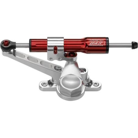 BITUBO  : Kit amortiguador de dirección BITUBO rojo montaje sobre depósito - Ducati 1100 Hypermotard / S