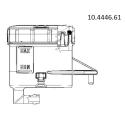 BREMBO 10444661 : Depósito para bomba Brembo salida 90º soporte horizontal agujero grande